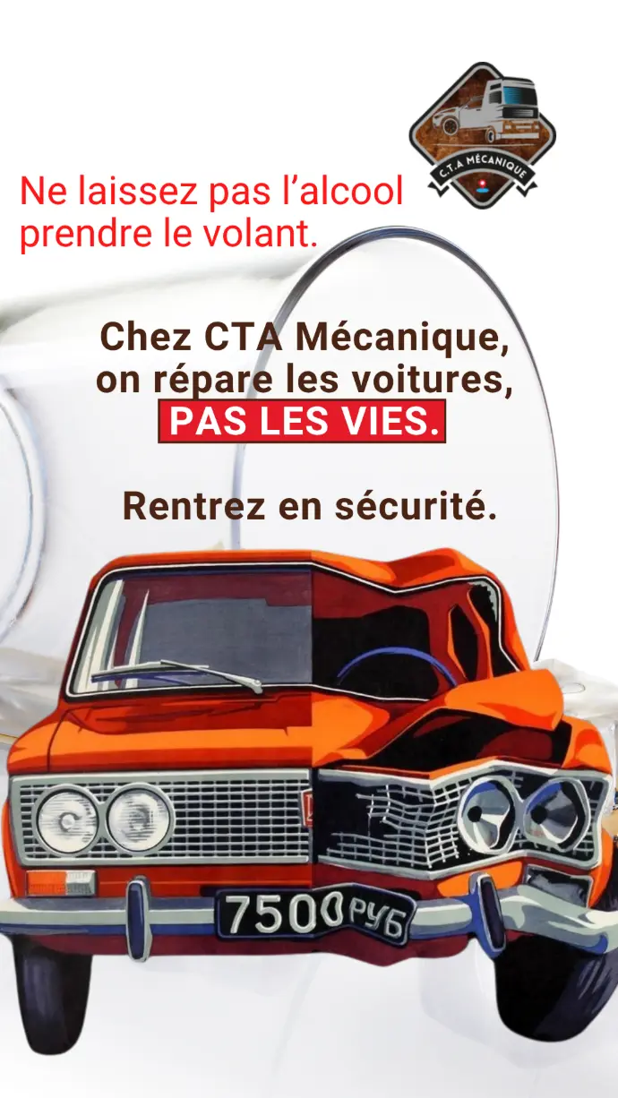 Storie Instagram Pas d'alcool au volant